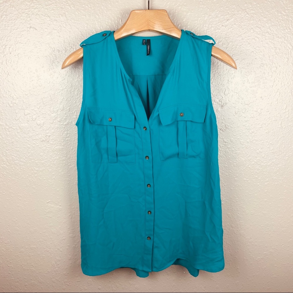Teal Blue Maurices Tank Top